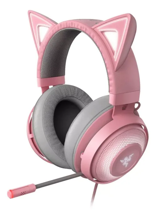Audífonos Razer Kraken Kitty Edition Chroma Quartz Pink USB