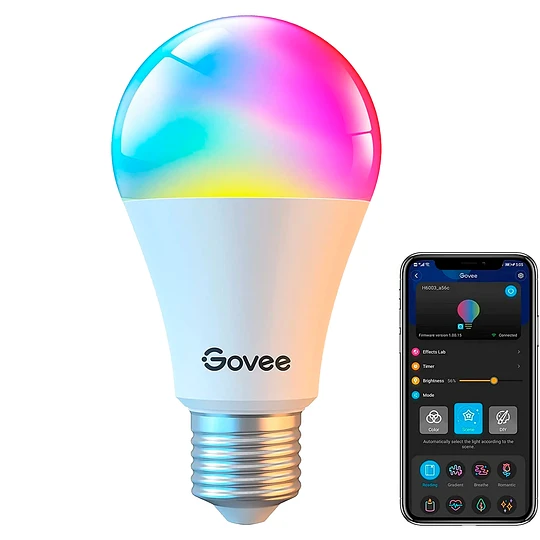 Ampolletas LED inteligentes Govee Wi-Fi RGBWW - V y T Computación