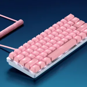 Keycap + Coiled Cable Quartz Pink (Ingles) Teclas