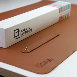 MousePad, Elegante Cubierta de Escritorio (40 x 80 cm), Cuero Sintético