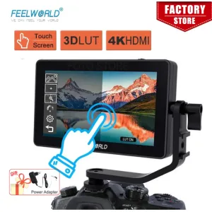 Monitor Táctil FeelWorld F6 Plus V2, Monitor de campo DSLR de 5,5"