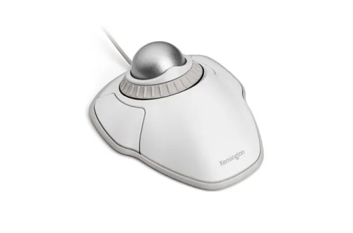 Mouse Trackball Orbit® con Anillo de Desplazamiento — Alámbrico Blanco