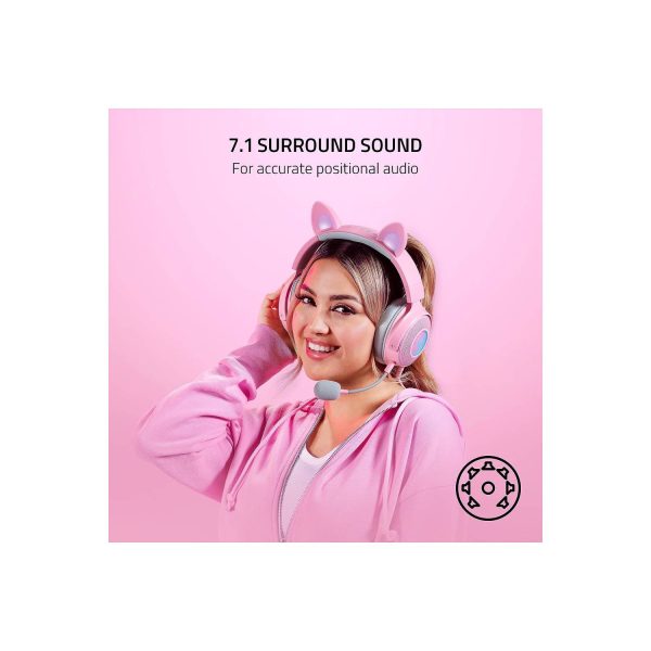 Audífonos Razer Kraken Kitty V2 Pro - Quartz - Imagen 3