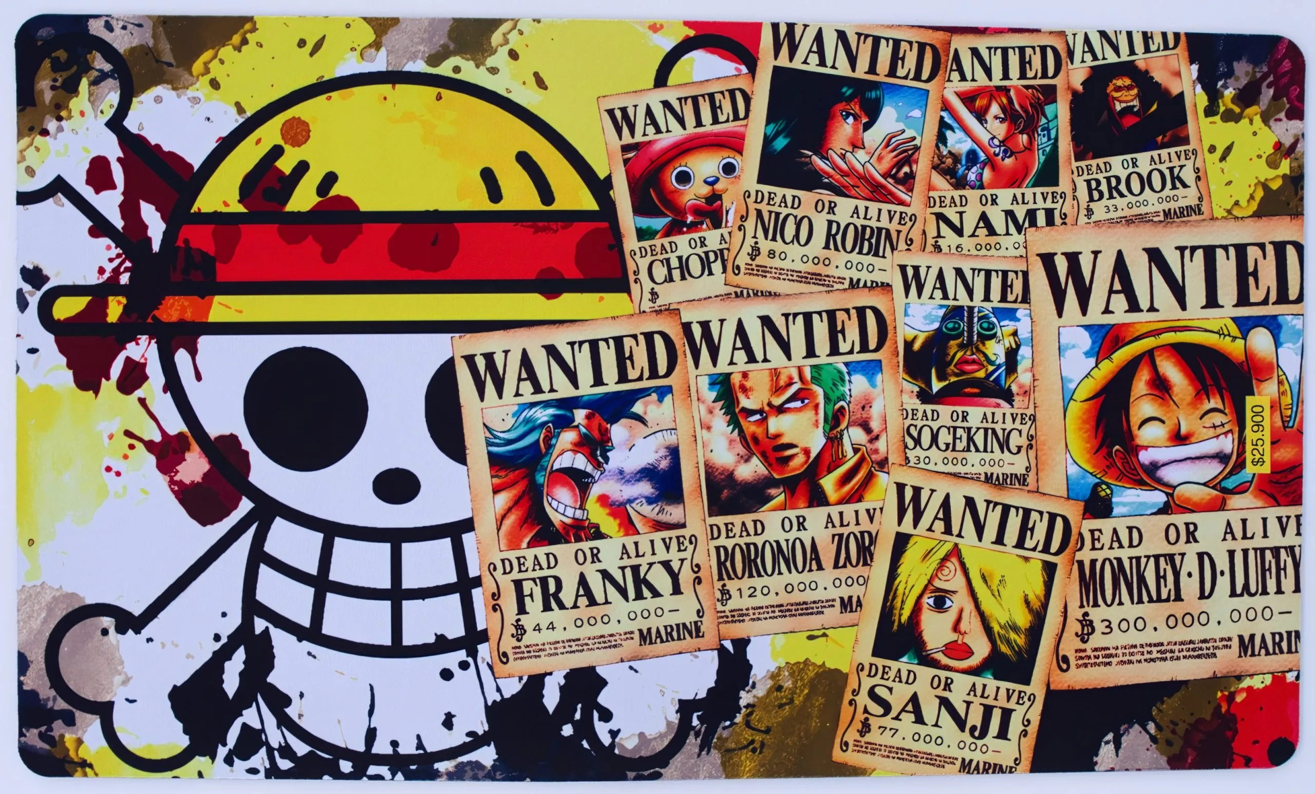 MousePad XL Diseño One Piece 61x35cm Sin Bordado