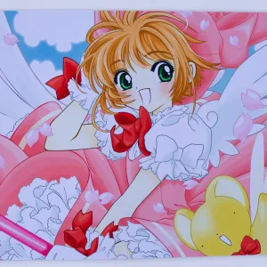 MousePad XL Diseño Sakura Card Captor 61x35cm Sin Bordado