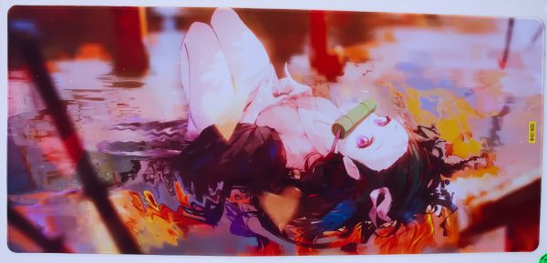 MousePad XXL Diseño Nezuko Kimetsu No Yaiba Demon Hunter 90x40cm Sin Bordado