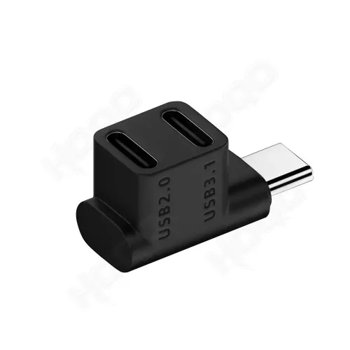 Adaptador tipo C Macho a 2 tipo C hembra 2.0 y 3.1