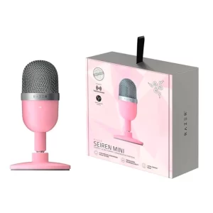 Microfono Gamer Razer Seiren Mini Ultra Quartz Pink, Streaming, Condensador Compacto USB
