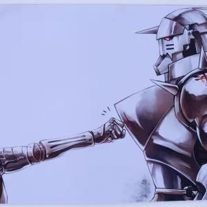 MousePad XL Diseño Full Metal Alchemist 61x35cm Sin Bordado