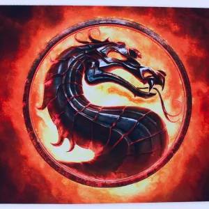 MousePad XL Diseño Mortal Kombat 61x35cm Sin Bordado