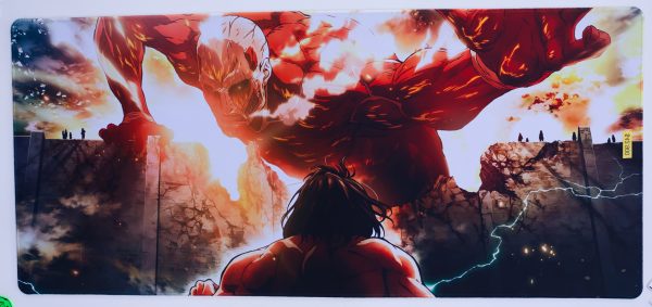MousePad XXL Diseño Attack on Titan 90x40cm Bordado