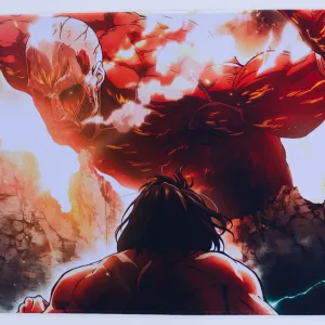 MousePad XXL Diseño Attack on Titan 90x40cm Bordado