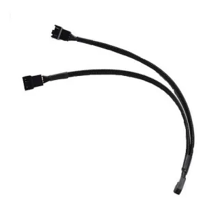 Cable de ventilador Pwm de 4 pines, 2 divisor, 27cm de largo