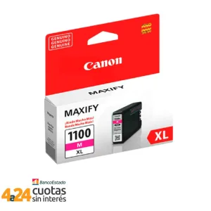 Tinta Canon Pgi-1100 Xl Magenta 1100 Maxify