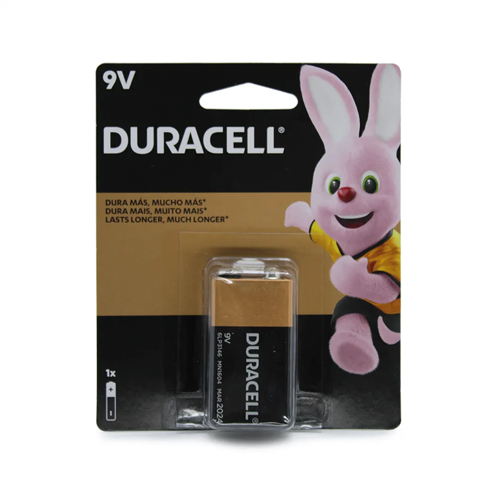 Duracell Batería alcalina de 9 V, 1 unidad