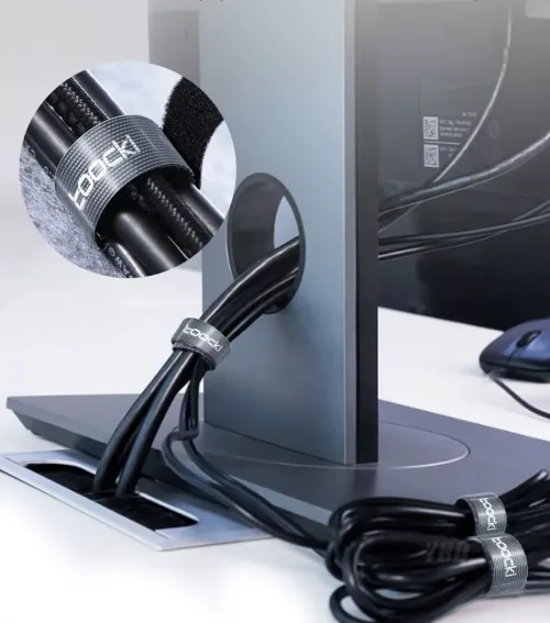 Cinta Velcro Organizador De Cables Rollo De 5m - Imagen 2