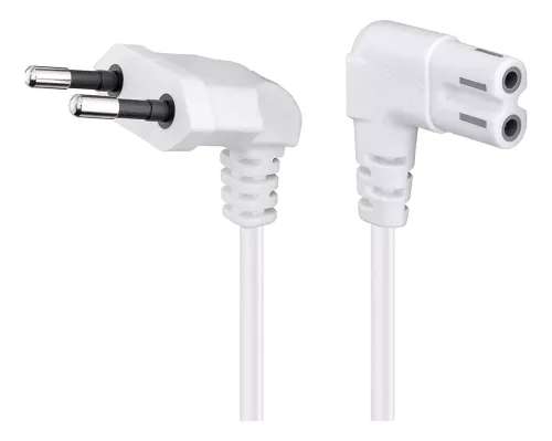 Cable De Poder Tv Blanco 2m Premium Smart Tv Corriente Tipo8
