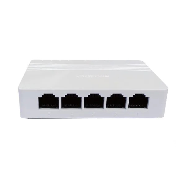 Switch 5 Puertos RJ45 Sin Bloqueo, Adaptativo 10/100/1000 Mb/s Hikvision