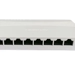 Switch 8 Puertos RJ45 Adaptativo 10/100/1000 Mb/s Hikvision