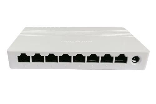 Switch 8 Puertos RJ45 Adaptativo 10/100/1000 Mb/s Hikvision