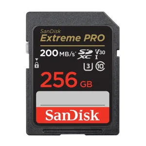 Tarjeta De Memoria SDXC SanDisk Extreme Pro - 256 GB - Video Class V30 / UHS-I U3 / Class10 - SDXC UHS-I 200MB/s