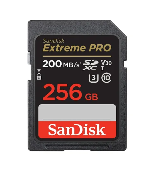 Tarjeta De Memoria SDXC SanDisk Extreme Pro - 256 GB - Video Class V30 / UHS-I U3 / Class10 - SDXC UHS-I 200MB/s