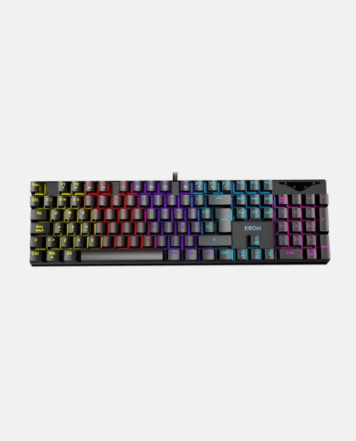 Teclado Mecanico Gamer Krom Kasic RGB Red Switch Español 100%