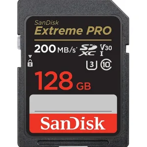 Tarjeta De Memoria SDXC SanDisk Extreme Pro - 128 GB - Video Class V30 / UHS-I U3 / Class10 - SDXC UHS-I 200MB/s