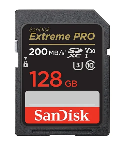 Tarjeta De Memoria SDXC SanDisk Extreme Pro - 128 GB - Video Class V30 / UHS-I U3 / Class10 - SDXC UHS-I 200MB/s