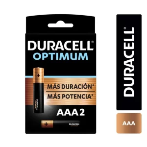 Duracell Alcalinas Optimum AAA 1.5V 2 Unidades