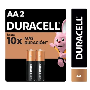 Pilas Alcalinas  duracell AA x2 Unidades
