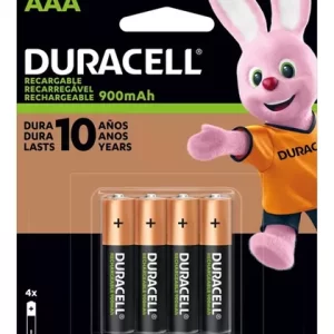 Pilas Recargable Duracell 900 Mah Aaa 4 Unid