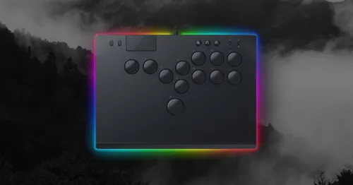 Botonera Kitsune Controlador Razer Arcade Óptico de todos los botones para Playstation5 y PC Chrom RGB