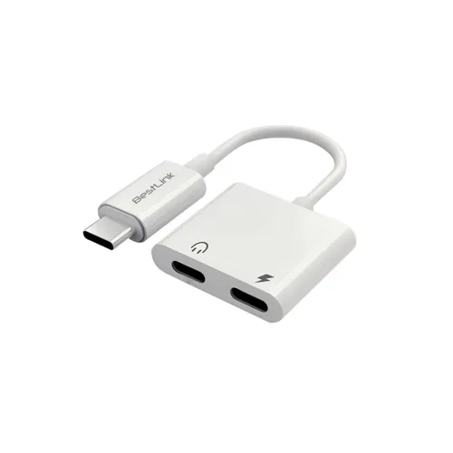 Adaptador USB C a 2 USB C c/cable /