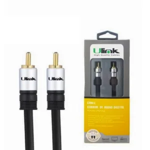 Cable de audio coaxial RCA a RCA de 1,8 mts Ulink
