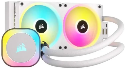 Refrigeración Liquida Corsair CPU ICUE LINK H100i RGB AIO, Blanco CW-9061005-WW