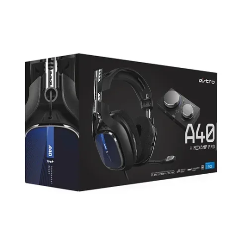 Audífonos Gaming Logitech Astro A40 con Cable TR+ MixAmp Pro TR para Xbox, PlayStation 4, PC y Mac - Negro - Imagen 2