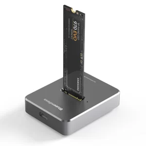 Cofre Blueendless estación de acoplamiento para SSD, protocolo Dual de aluminio M.2 NVME SATA Ssd USB 3,1 M key SSD, carcasa