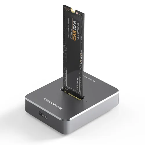 Cofre Blueendless estación de acoplamiento para SSD, protocolo Dual de aluminio M.2 NVME SATA Ssd USB 3,1 M key SSD, carcasa