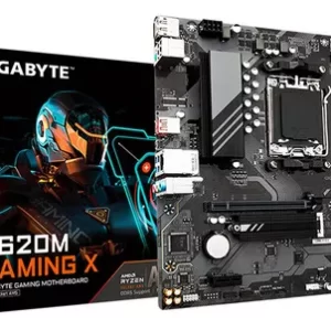 Tarjeta Madre Gigabyte A620m Gaming X Am5 Ddr5 Micro Atx Color Negro - AMD Ryzen
