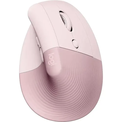 Mouse Logitech Ergonómico Lift Vertical, 6 botones programables - Pink