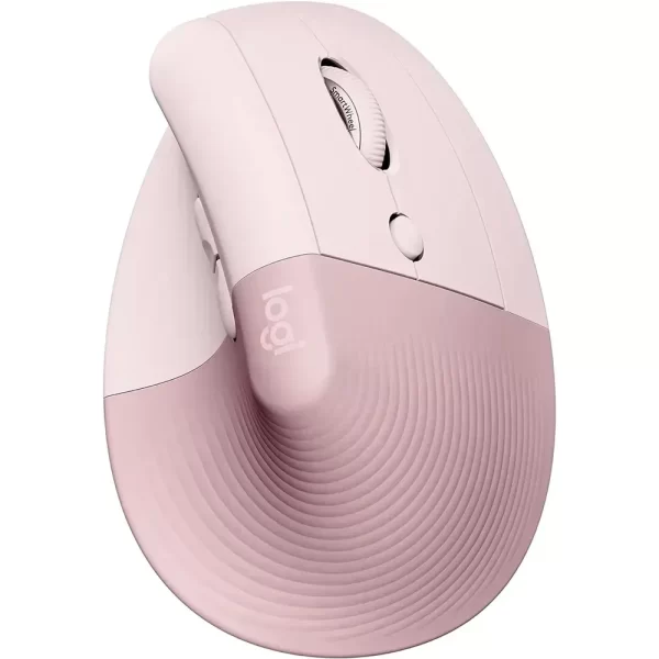 Mouse Logitech Ergonómico Lift Vertical, 6 botones programables - Pink
