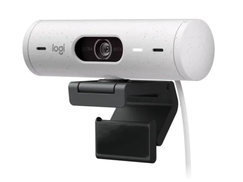 WebCam Brio 500 Logitech | Camara Web Full HD con HDR Blanco 1080p 30fps y 720p 60fps