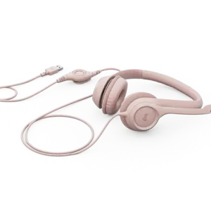 Audífonos Logitech H390 USB para PC Pink