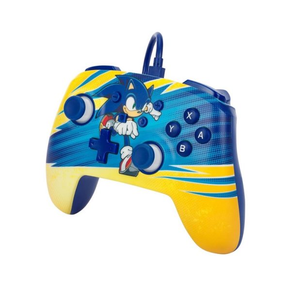 Control  joystick   Alambrico de nintendo switch Sonic Power A Yellow/Blue
