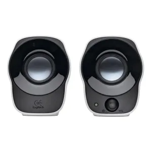 Parlantes Logitech Altavoces estéreos compactos Z120 para Uso Portatil - Blanco