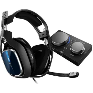 Audífonos Gaming Logitech Astro A40 con Cable TR+ MixAmp Pro TR para Xbox, PlayStation 4, PC y Mac - Negro