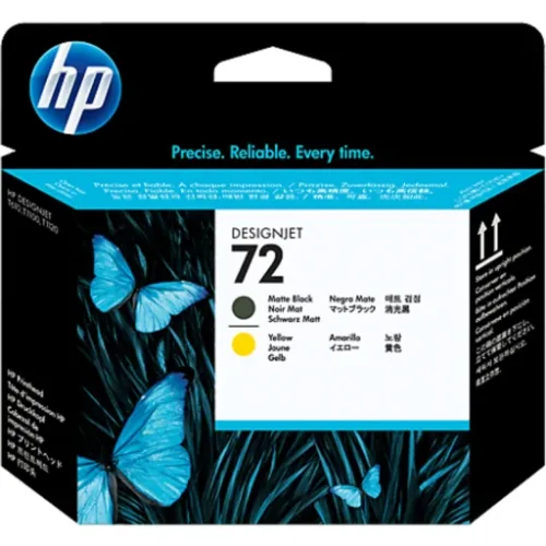Cabezal Hp Original 72 Black Mate/ Amarillo Fuera de Fecha