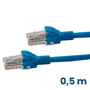 Cable red Patch cord Cat6 0,5 mts azul