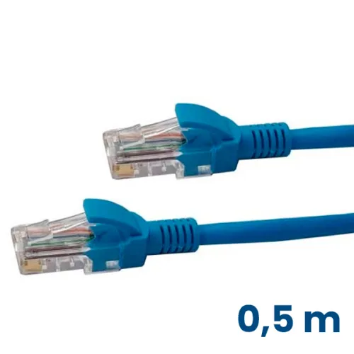 Cable red Patch cord Cat6 0,5 mts azul